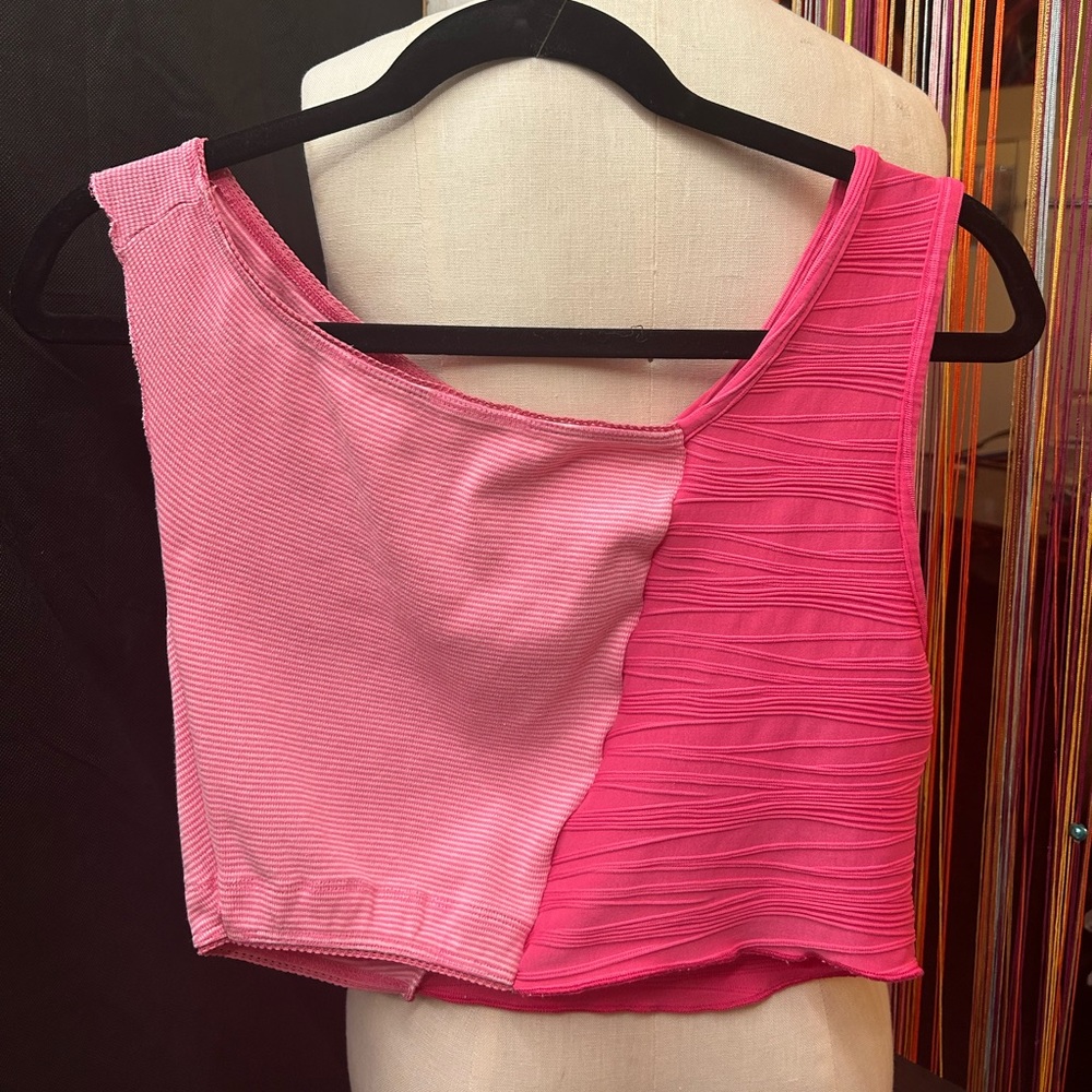 Pink Patchwork Tank